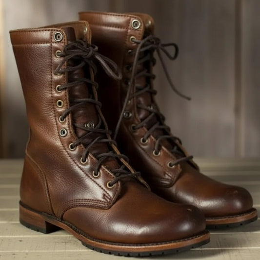 Dames Veterboots met Vetersluiting en Enkelondersteuning