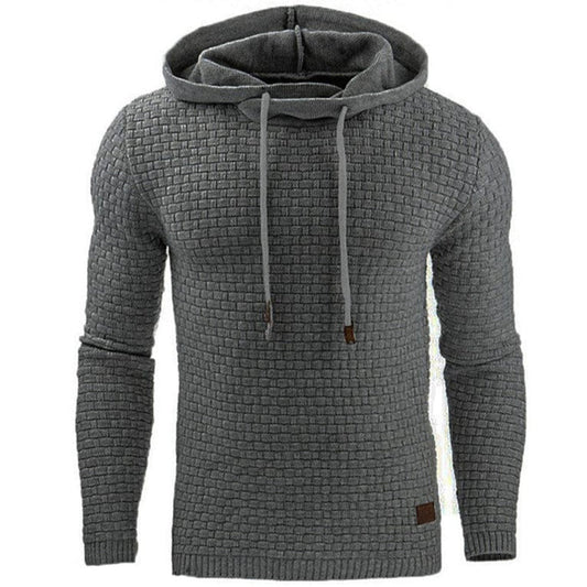 Heren Trui met Capuchon Grijs