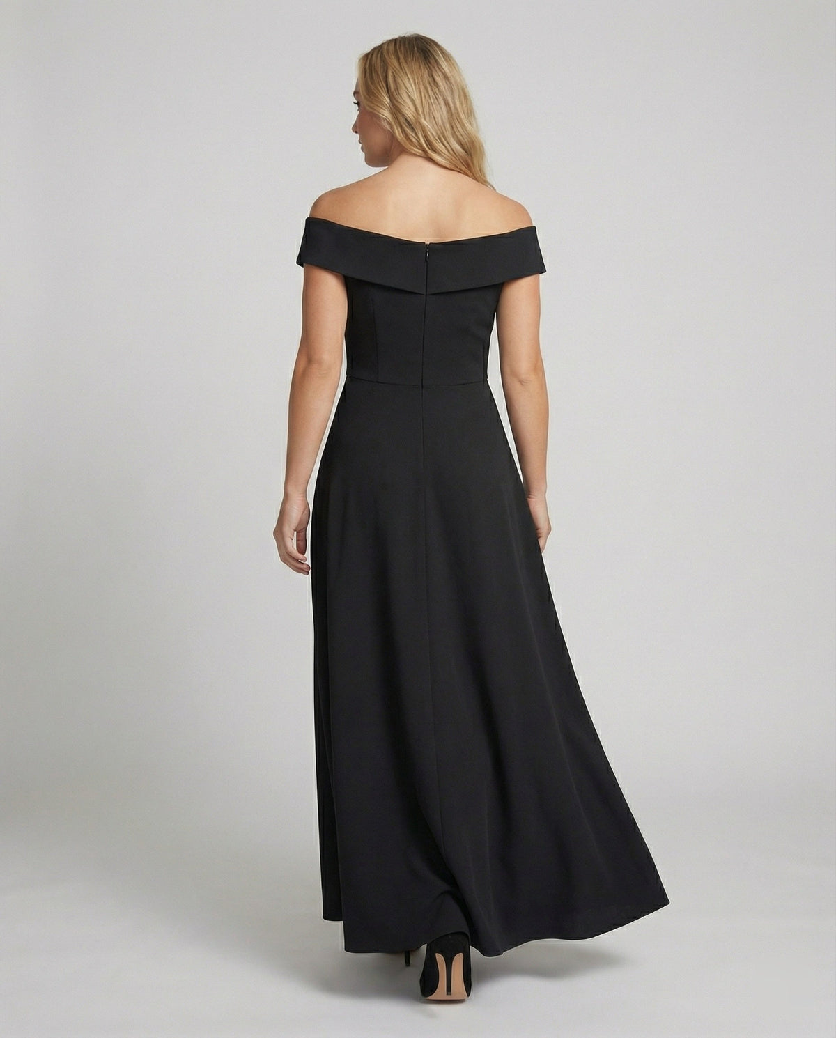 Dames Avondjurk Off-Shoulder met A-lijn en Lange Rok