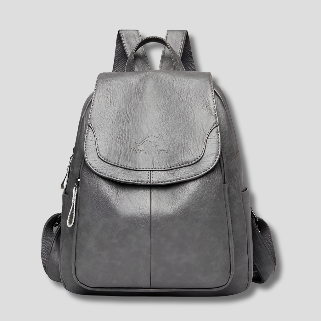 Dames Backpack met Klepsluitingen en Verstelbare Schouderbanden