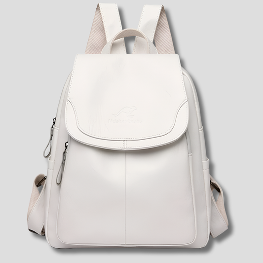 Dames Backpack met Klepsluitingen en Verstelbare Schouderbanden