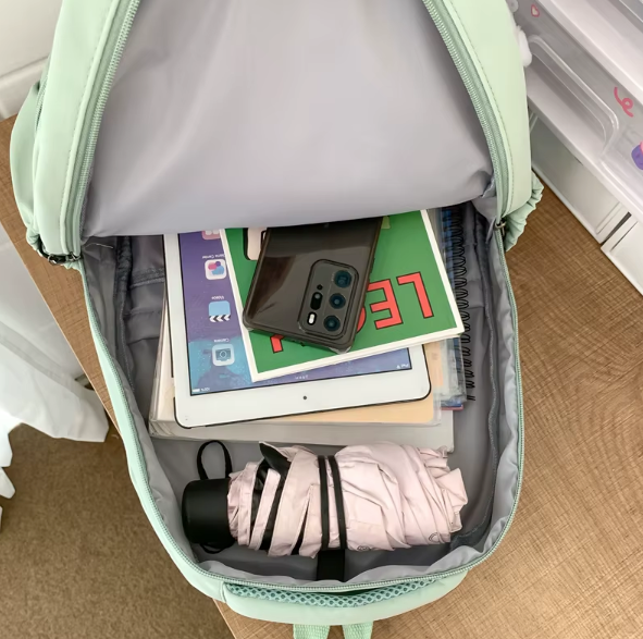 Dames Backpack met Meerdere Vakken en Ritssluiting