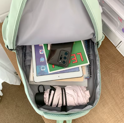 Dames Backpack met Meerdere Vakken en Ritssluiting