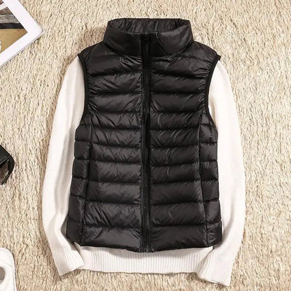 Dames Bodywarmer met Kraag en Slank Design