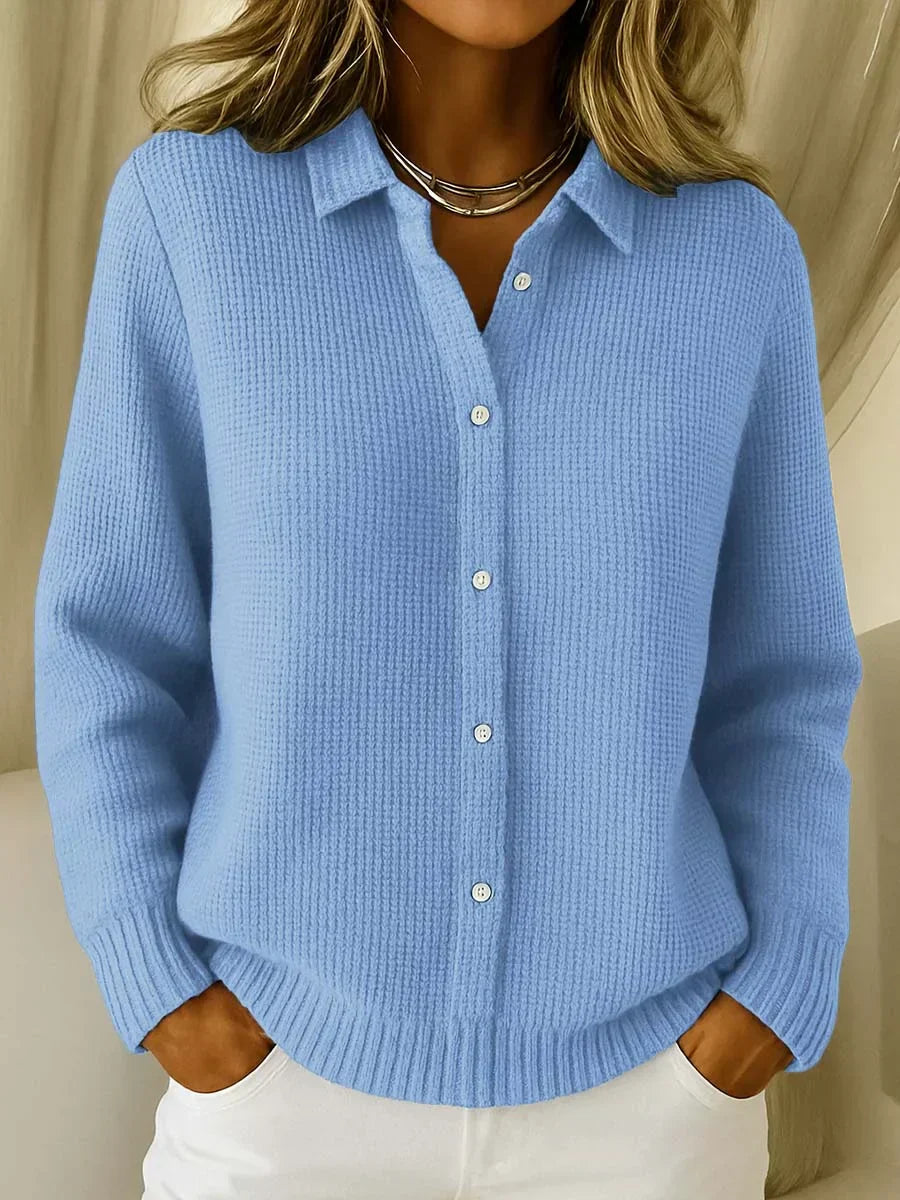 Dames Cardigan met Lange Mouwen en Knoopsluiting