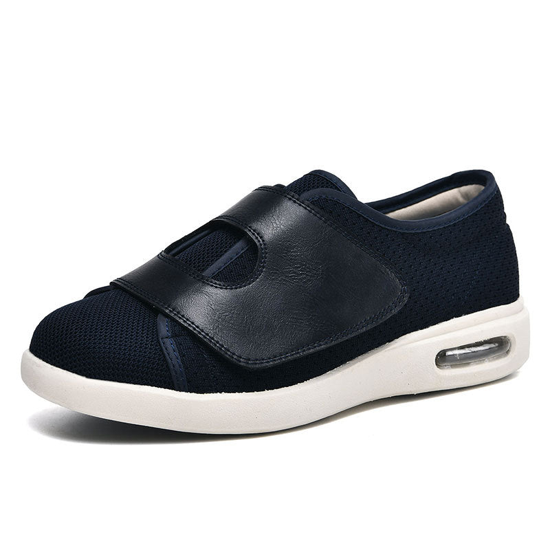 Dames Comfortschoenen met Verstelbare Klittenband Donkerblauw
