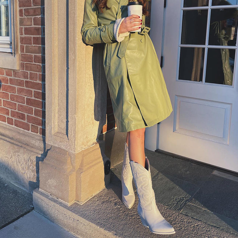 Dames Cowboylaarzen met Metallic Afwerking