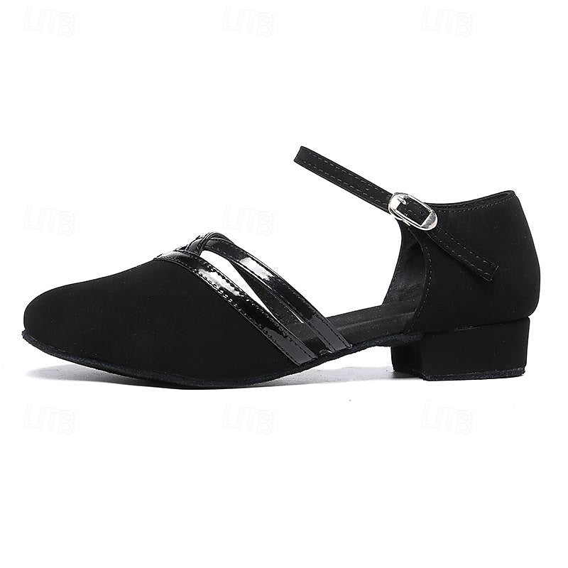 Dames Dansschoenen met Enkelband en Blokhak