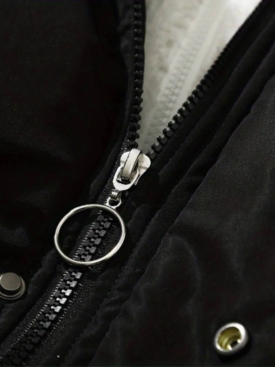 Dames Gewatteerd Puffer Winterjack met Capuchon
