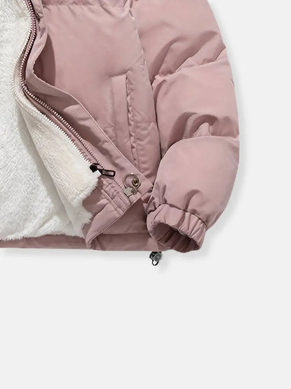 Dames Gewatteerd Puffer Winterjack met Capuchon