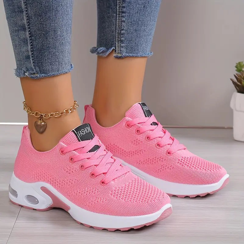 Dames Hardloopsneakers met Luchtkussendemping Roze