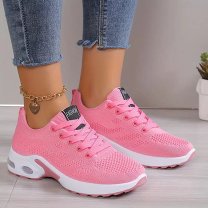 Dames Hardloopsneakers met Luchtkussendemping Roze