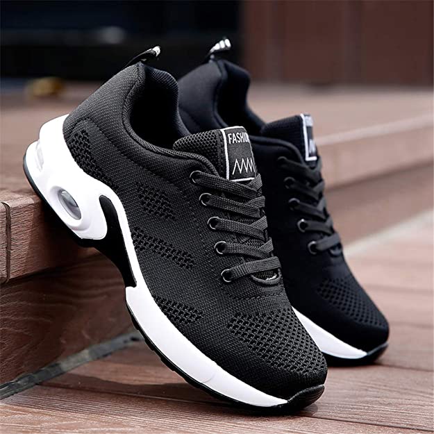 Dames Hardloopsneakers met Luchtkussendemping Zwart