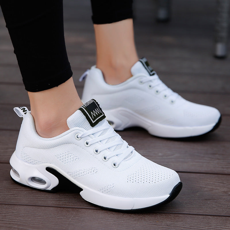 Dames Hardloopsneakers met Luchtkussendemping Wit