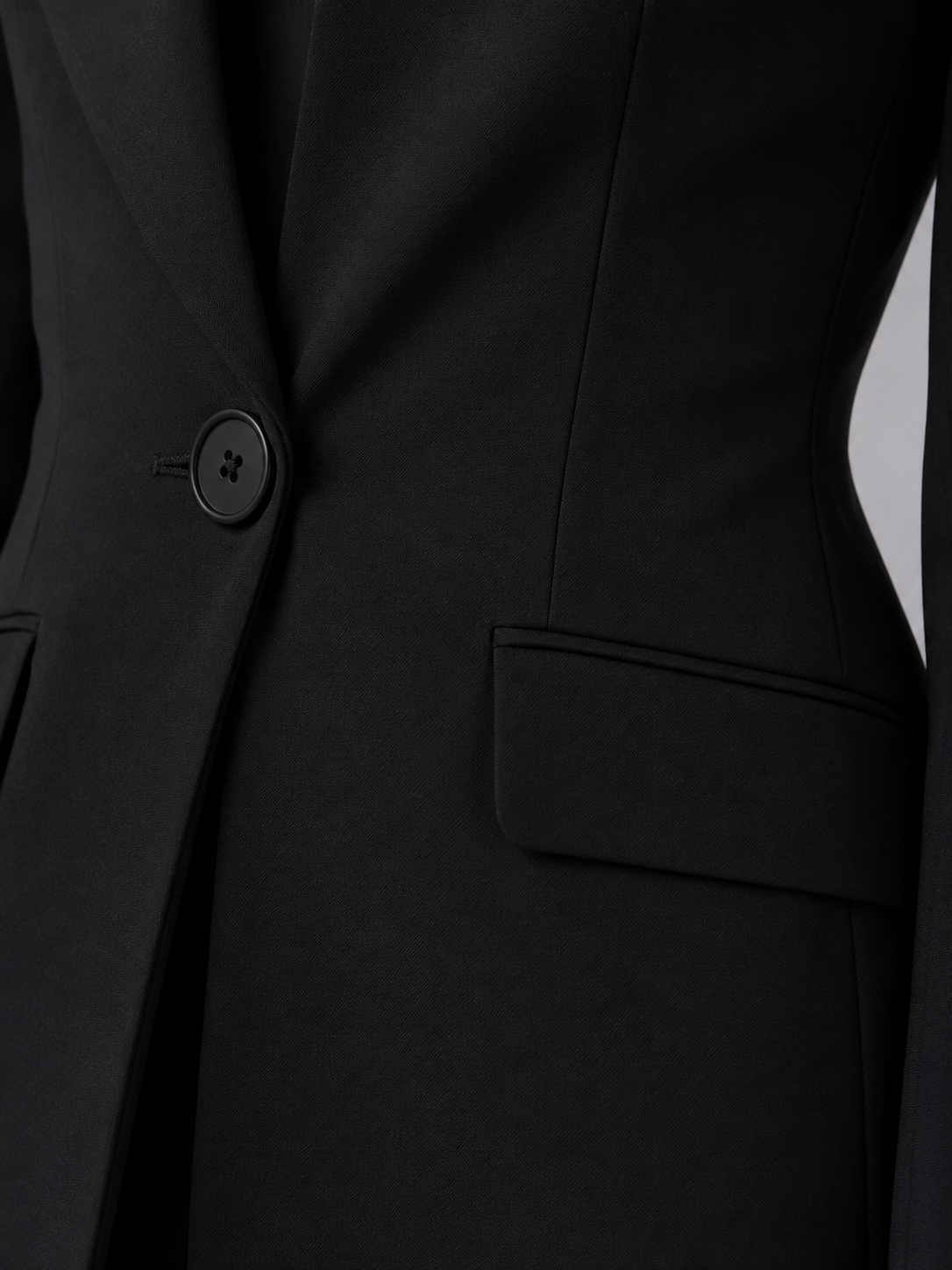 Dames Kostuum Getailleerde Blazer met Staande Kraag en Wijde Broek