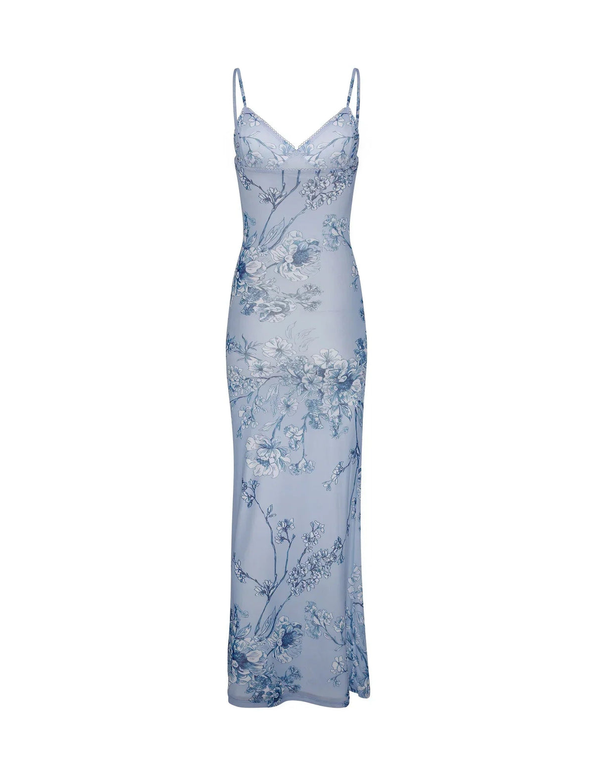 Dames Lange Jurk met Bloemenprint