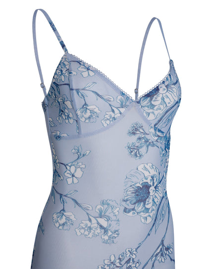 Dames Lange Jurk met Bloemenprint