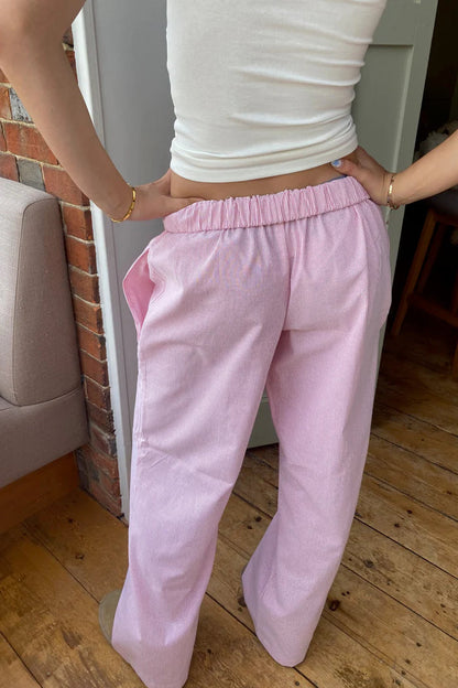 Dames Lounge Broek met Comfort Fit van Katoen