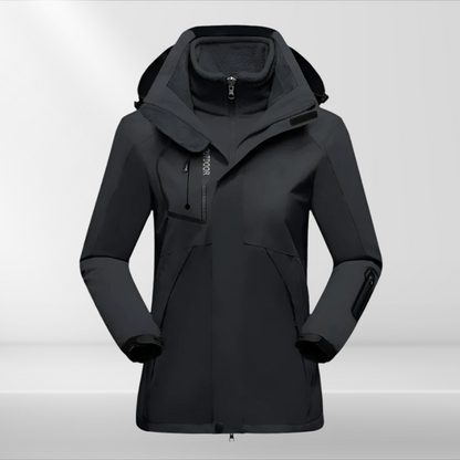 Dames Outdoor Softshell Jas Zwart