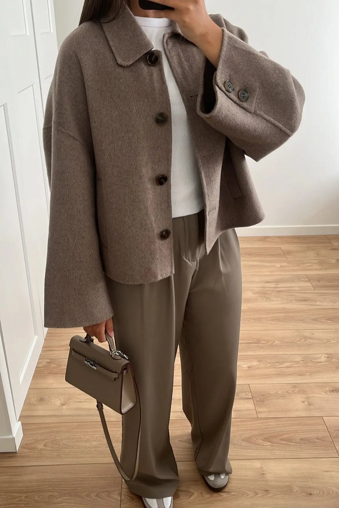 Dames Oversized Lentejas Donkerbruin