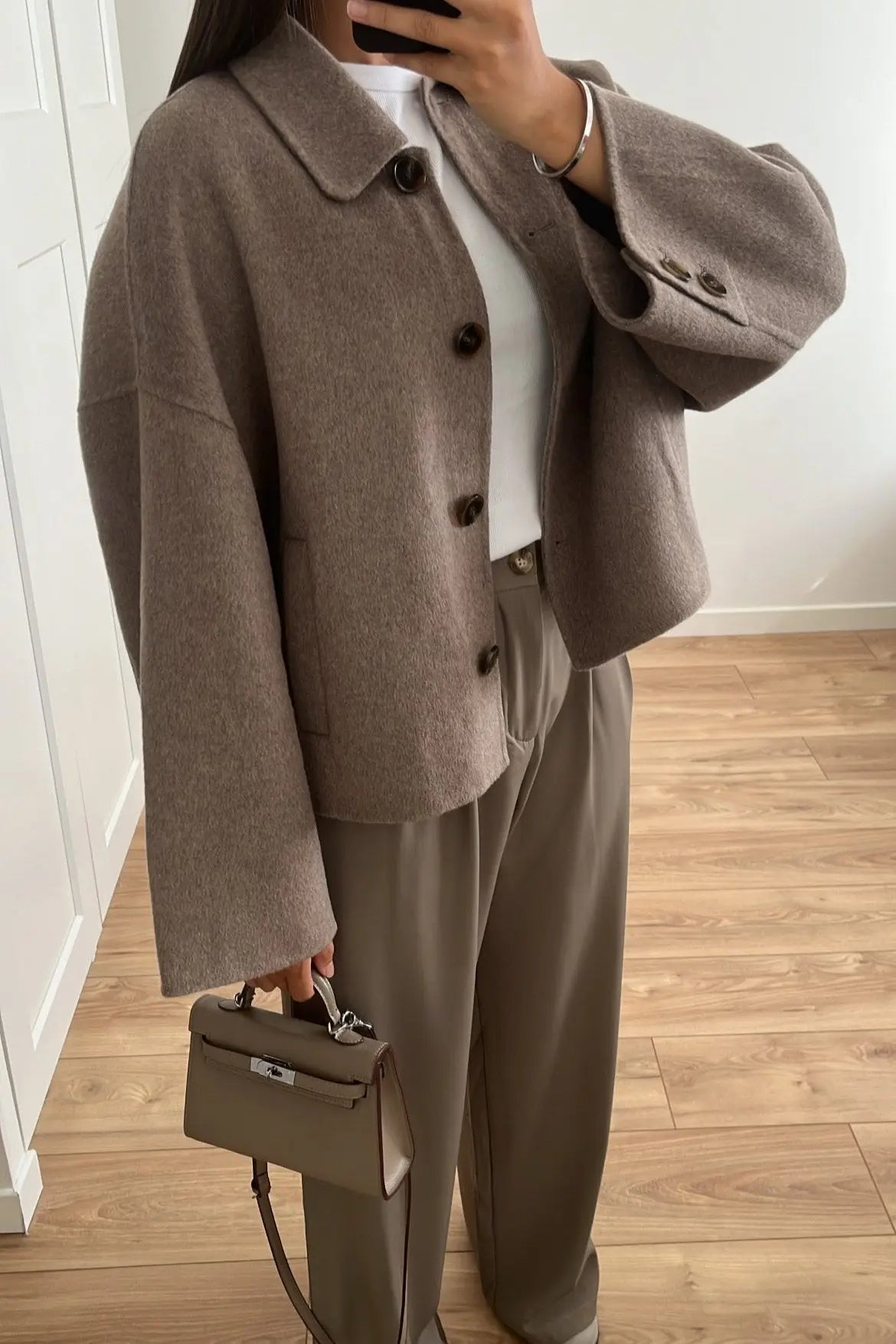 Dames Oversized Lentejas Donkerbruin