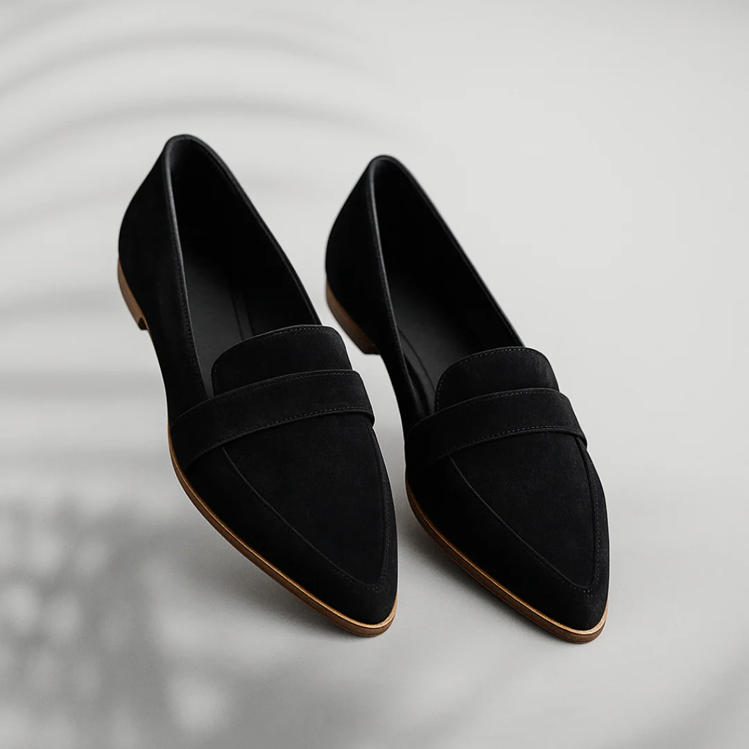 Dames Penny Loafers met Puntige Neus en Instapmodel