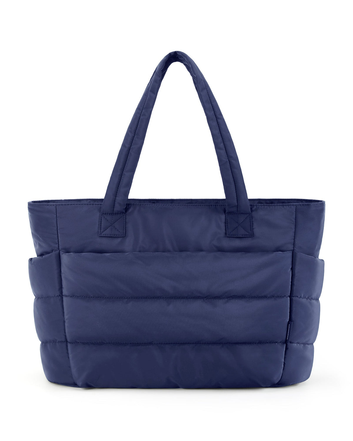 Dames Schoudertas met Puffer-Look Gewatteerd Blauw