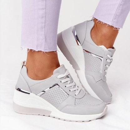 Dames Sneakers met Versterkte Zool Grijs