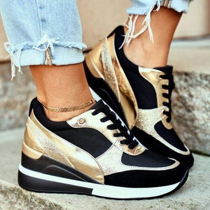 Dames Sneakers met Versterkte Zool Zwart
