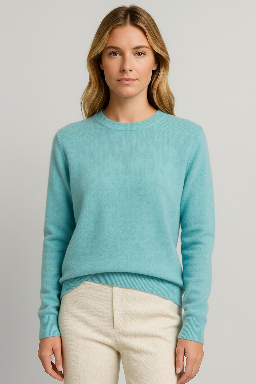 Dames Sweater met Ronde Hals en Lange Mouwen