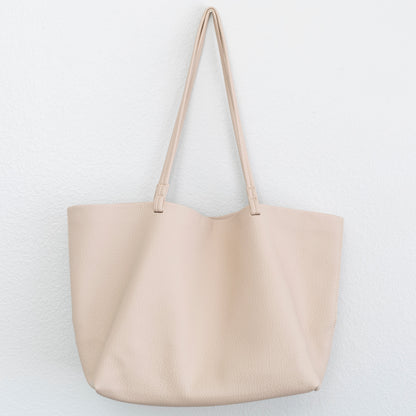 Dames Tote Handtas voor Werk en Weekend Beige