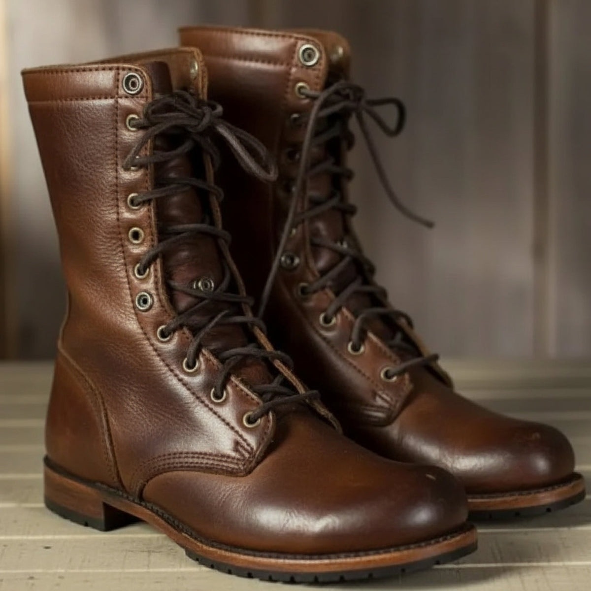 Dames Veterboots met Vetersluiting en Enkelondersteuning