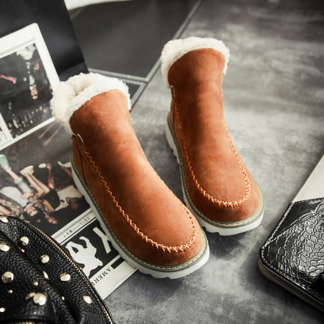 Dames Winterlaarzen met Antislip Zool en Fleece