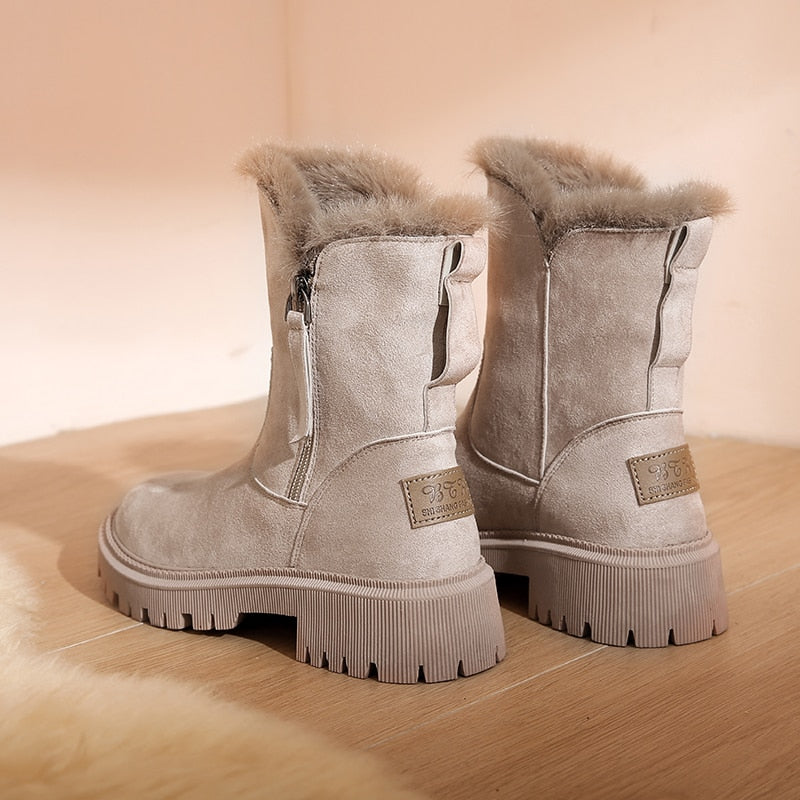 Dames Winterlaarzen Met Warme Voering En Antislipzool