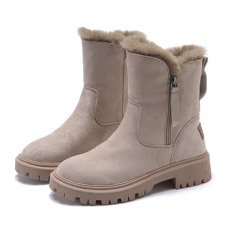 Dames Winterlaarzen Met Warme Voering En Antislipzool