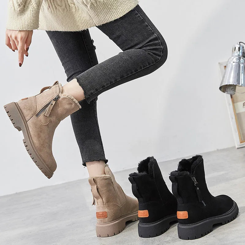 Dames Winterlaarzen Met Warme Voering En Antislipzool