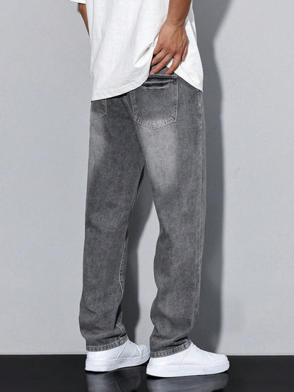 Heren Baggy Jeans met Losse Fit en Zijzakken ##POS:5##