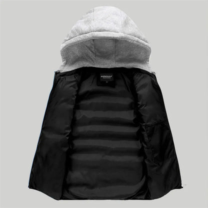 Heren Bodywarmer met Capuchon Gewatteerd