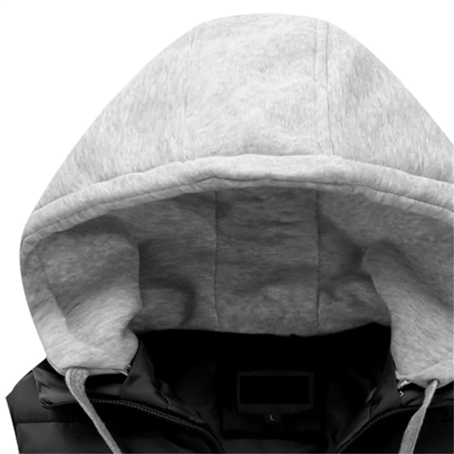 Heren Bodywarmer met Capuchon Gewatteerd