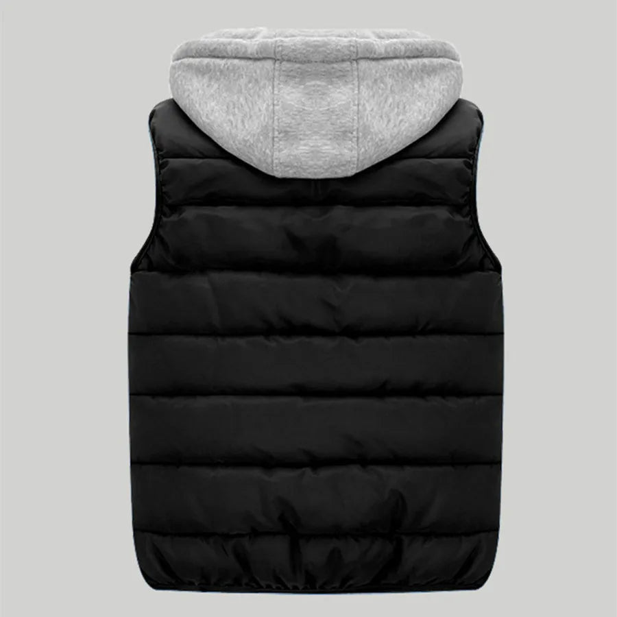 Heren Bodywarmer met Capuchon Gewatteerd