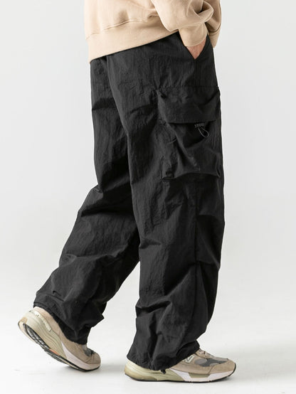Heren Cargo Broek met Meerdere Opbergzakken en Elastische Taille