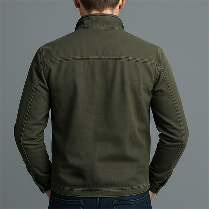 Heren Casual jacket met Opstaande Kraag en Ritssluiting