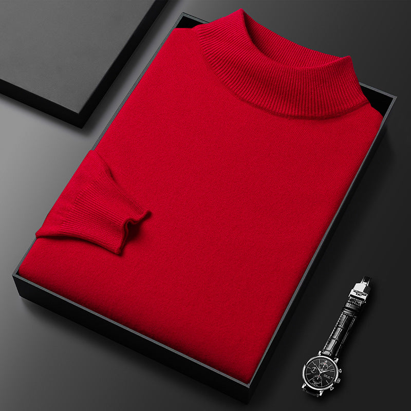 Heren Coltrui met Halfhoge Hals Rood