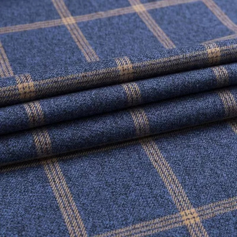 Heren Geruit Overhemd met Button-down Kraag en Borstzak