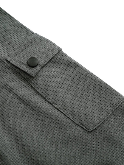 Heren Henley Shirt met Lange Mouwen en Knoopsluiting