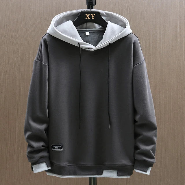 Heren Hoodie met Kangoeroe Zak en Verstelbare Capuchon