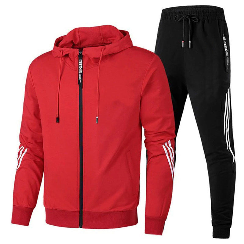 Heren Jogging Suit met Capuchon en Ritssluiting