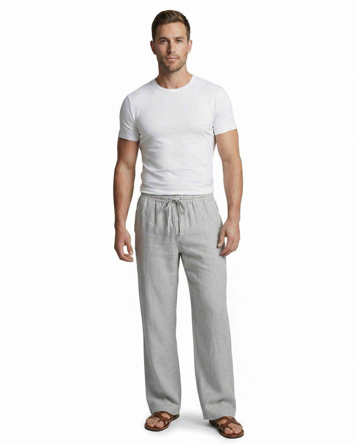 Heren Lounge Broek met Elastische Taille en Trekkoord