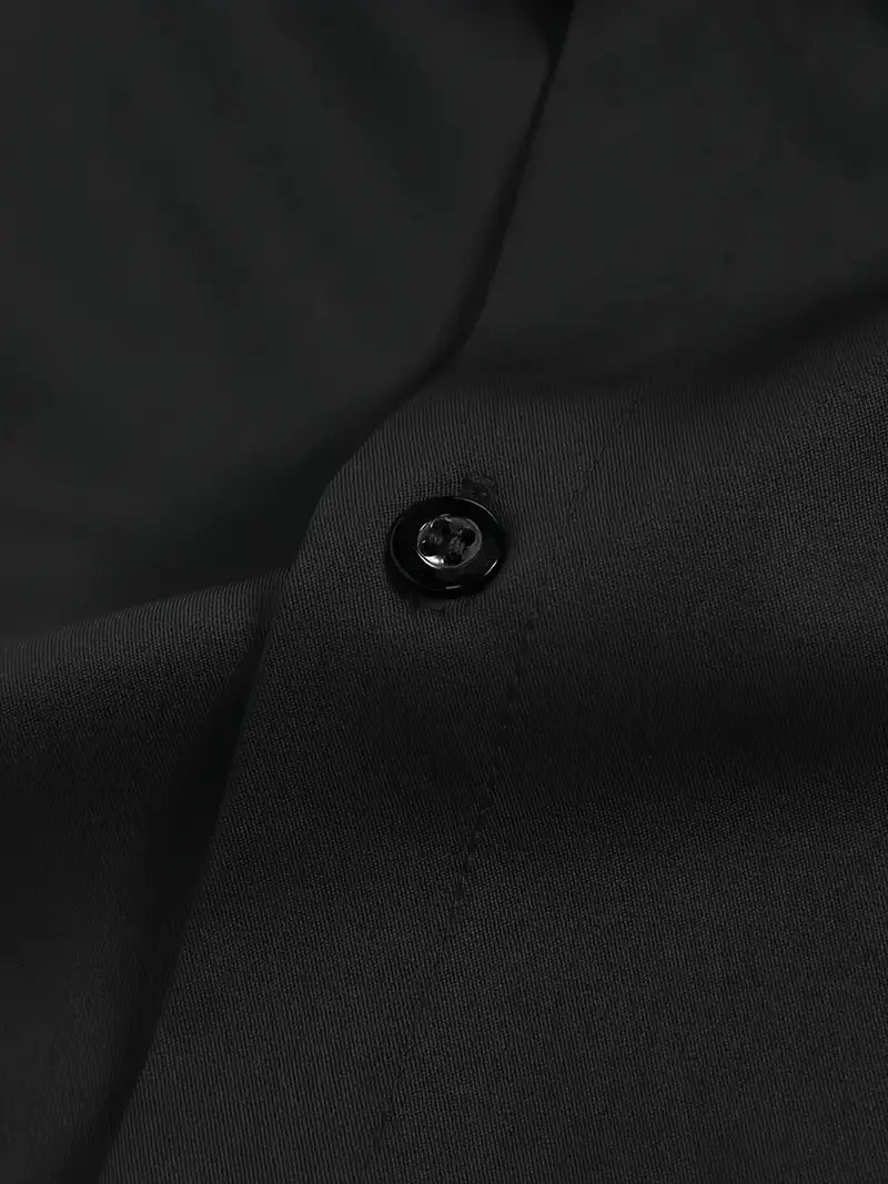 Heren Overhemd Slim Fit met Lange Mouwen en Kentkraag