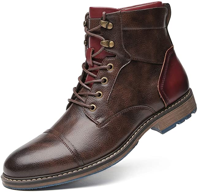 Heren Oxford Boots met Vetersluiting en Cap Toe ##POS:6##